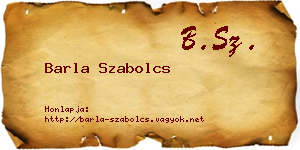 Barla Szabolcs névjegykártya
